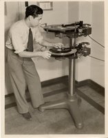 Fotografia de máquina de gravar discos